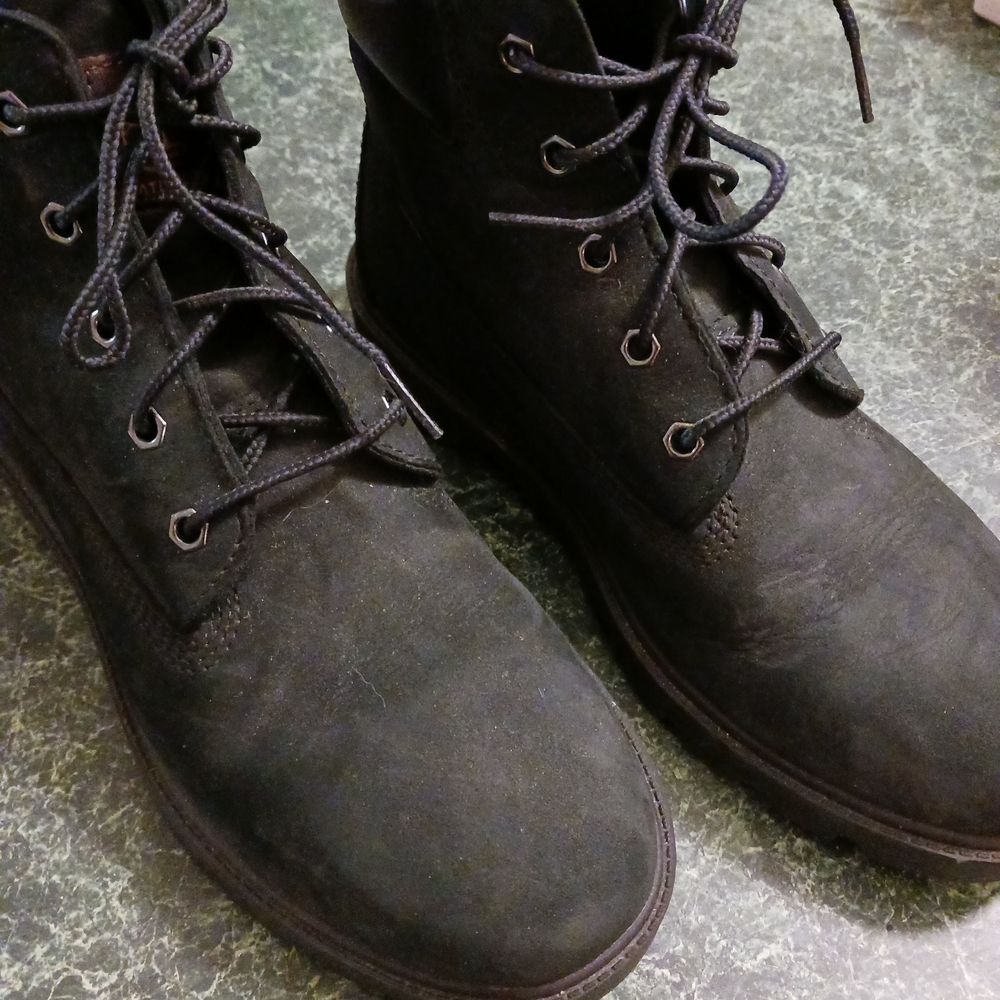 Timberland Kids Black Lace-Up Boots